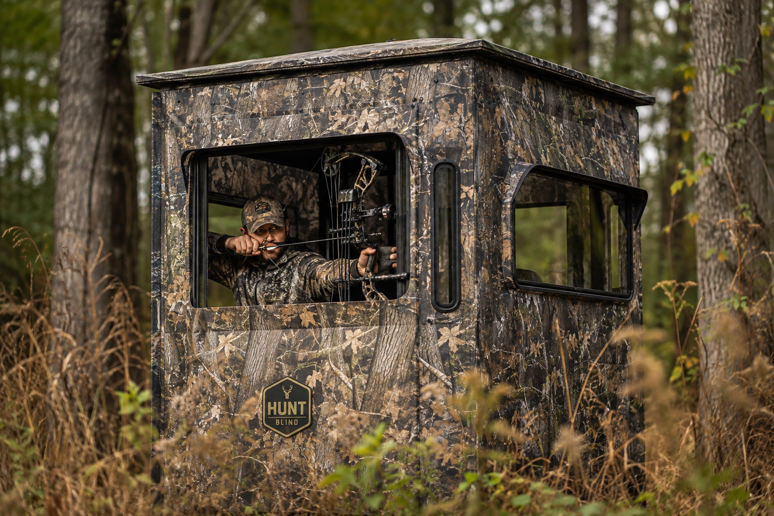 Hunter in Blind